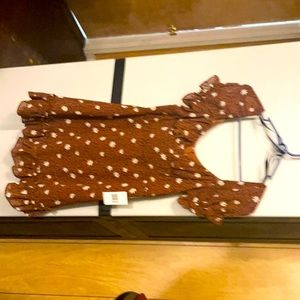 Brand New brown n black print dress